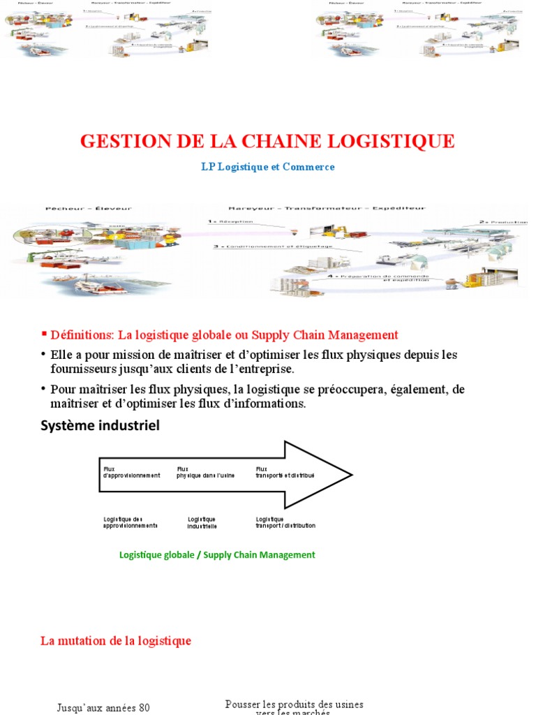 Comment Analyser Un Schéma Logistique Pour En Retirer Les Leviers Gestion de La Chaine Logistique | PDF | Service-level agreement | Logistique