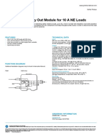 SIL3 230 Vac Relay Out Module For 10 A NE Loads: Features Technical Data