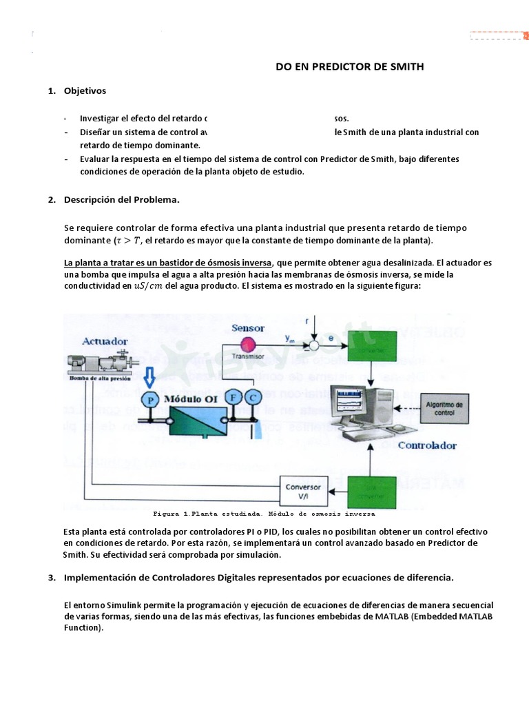 Control Avanzado con Predictor de Smith | PDF | Ingeniería de control ...