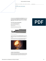 High Speed Milling Tool Strategies