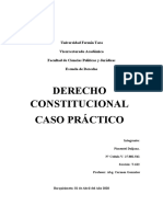 Derecho Constitucional: Caso práctico sobre jurisdicción y principios internacionales