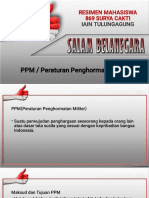 PPM / Peraturan Penghormatan Militer: Resimen Mahasiswa 869 Surya Cakti Iain Tulungagung