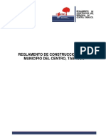 Reglamento de Construcciones de Centro 1995