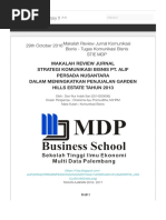 Devi's Blog- Makalah Review Jurnal Komunikasi Bisnis - Tugas Komunikasi Bisnis STIE MDP