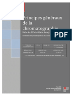 Principes Généraux de La Chromatographie