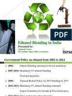 Ethanol Blending in India: Presented by