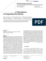 Cerebral Venous Thrombosis: A Comprehensive Review: Clinical Neurology: Review Article