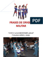 Frases de Origen Militar