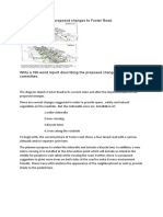 The Diagram Shows Proposed Changes To Foster Road