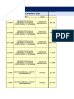 PLAN DE TRABAJO DICIEMBRE 4 AL 7 DE 2017