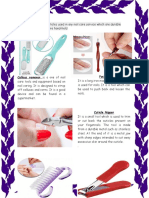 Nail Care Tools, Materials, Equipment and PPE Their Functions