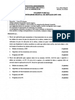 Examen Parcial Procesador Digital de Señales (Mt-418) : Facultad de Ingeniería Mecánica Departamento Académico de