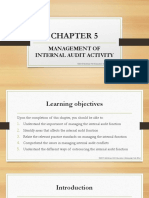 Chapter 05 Management of Internal Audit Activity STDT