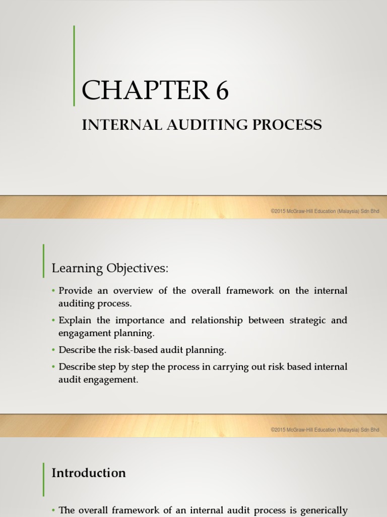Chapter 06 Internal Audit Process STDT | PDF | Internal Audit | Audit