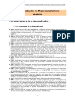 Décentralisation Au Sénégal