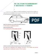 Principe de Fonctionnement Du Moteur 4 Temps