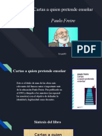 Paulo Freire: Cartas A Quien Pretende Enseñar - Grupo #5