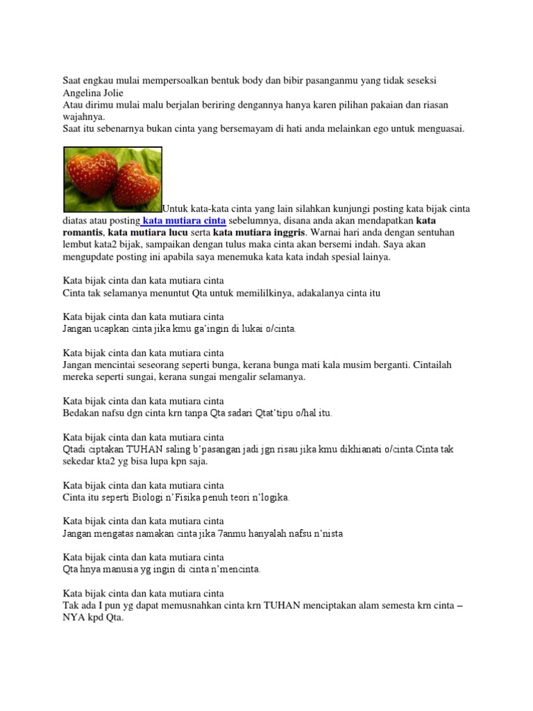 Saat Engkau Mulai Mempersoalkan Bentuk Body Dan Bibir Mu Saat Engkau Mulai Mempersoalkan Bentuk Body Dan Bibir Mu