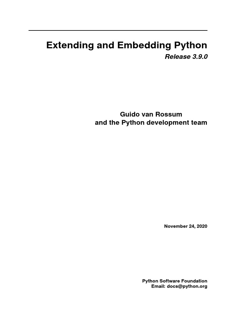 Extending | PDF | Parameter (Computer Programming) | Python ...
