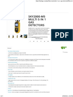 Multi 5 in 1 Gas Detectors - Safegas