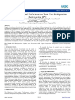 Design Analysis and Performance of Low Cost Refrigeration System Using LPG