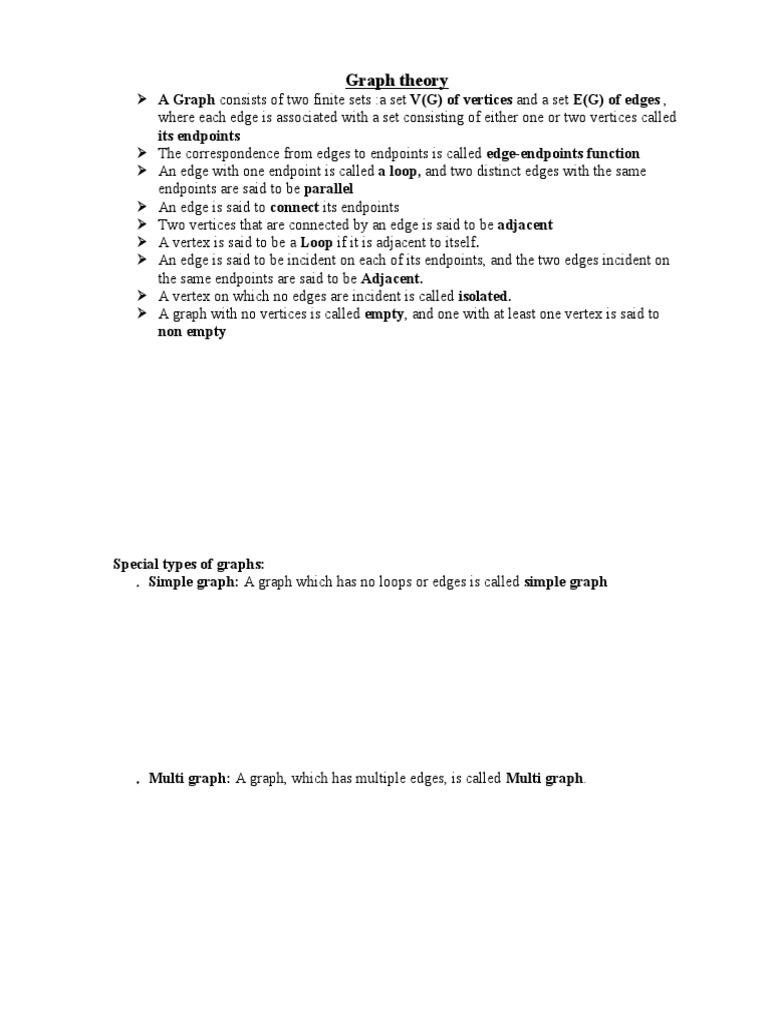 Graph Theory Its Endpoints PDF Vertex (Graph Theory) Graph Theory