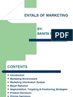 Fundamentals of Marketing: BY: Banita Shrestha