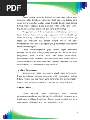 14 Macam Majas | Pdf