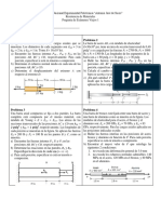 Resistencia de Materiales: Problemas de Examen con Soluciones