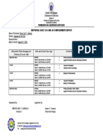 Individual Accoplishment Report August 3-7