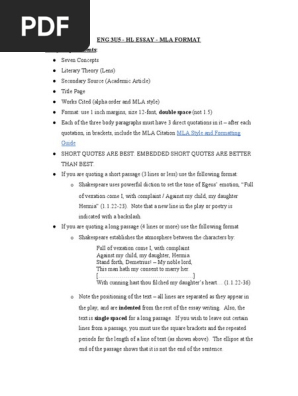 HL Essay Outline minimum 3 facts