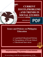 Current Issues, Problems, and Trends in Social Studies: Lyceum-Northwestern University