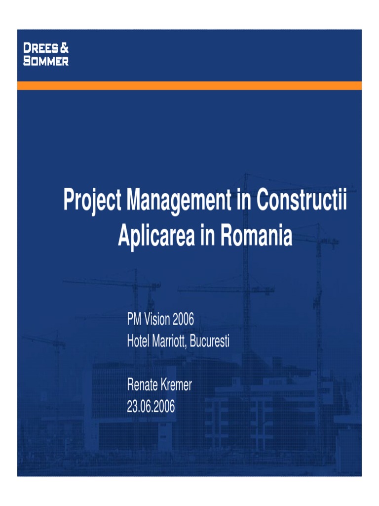 Project Management in Constructii | PDF