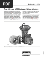 Type 1051 and 1052 Diaphragm Rotary Actuators: Bulletin 61.1:1051