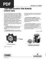 Type 8560 Eccentric Disk Butterfly Control Valve: Bulletin 51.6:8560