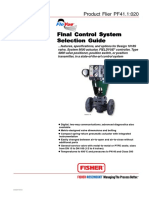 Final Control System Final Control System Final Control System Final Control System Final Control System Selection Guide Selection Guide Selection Guide Selection Guide Selection Guide