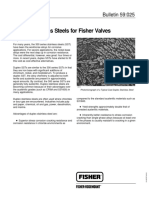 Duplex Stainless Steels For Fisher Valves: Bulletin 59:025