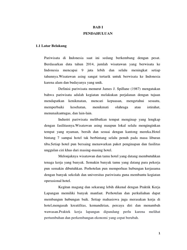 PKL Di Hotel Bintang 5 PDF