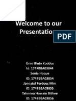 Welcome To Our Presentation