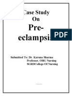Case Study On Pre Eclampsia