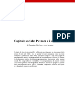 Della Pepa e Iaccarino - Capitale Sociale: Putnam e I Suoi Critici