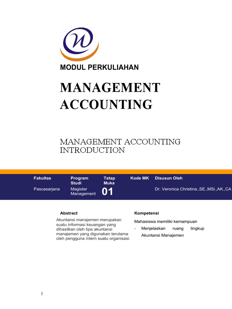 Modul 01 MM Man Act | PDF