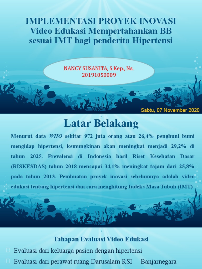 Video Edukasi Hipertensi dan IMT | PDF