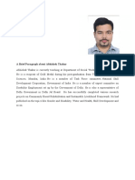 Abhishek Thakur: Social Work Professor at Delhi University