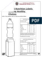 Food Nutrition Labels Making Healthy Choices