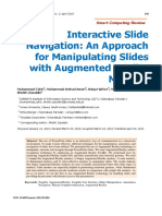 Interactive Slide Navigation: An Approach For Manipulating Slides With Augmented Reality Markers