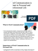 How Oral Communication Is Important in Personal and Professional Life