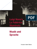 Musik Und Sprache - La Fabbrica Illuminata von Luigi Nono - Amrit Beran