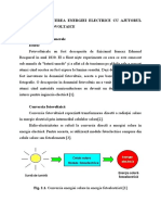 Producerea Energiei Electrice Cu Ajutorul Celulelor Fotovoltaice