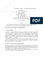 Functional Programming and the J Programming Language